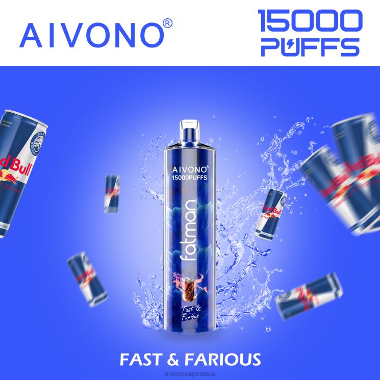 Aivono Vape - Aivono FATMAN 15 000 ātri un nikni 4V8XV18